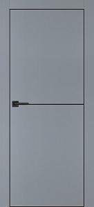 Товар Межкомнатная дверь PX-19 черная кромка с 4-х ст. Серый матовый